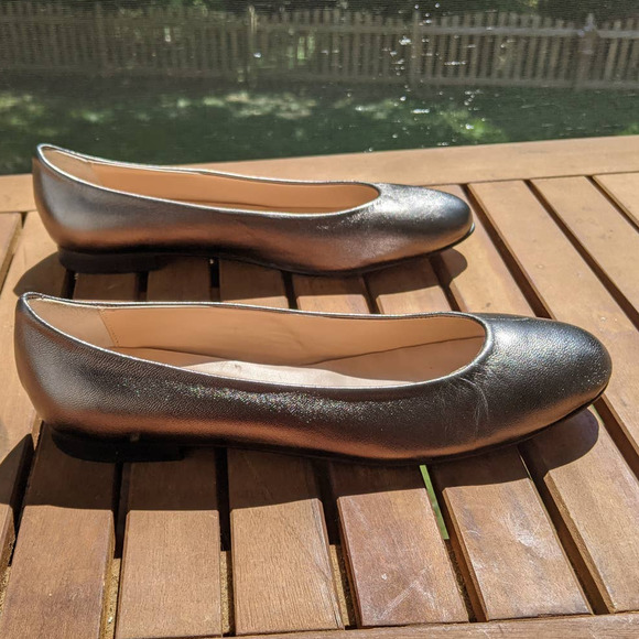 COPY - Andrea Carrano Baby Ballet Flats Silver - Picture 9 of 10